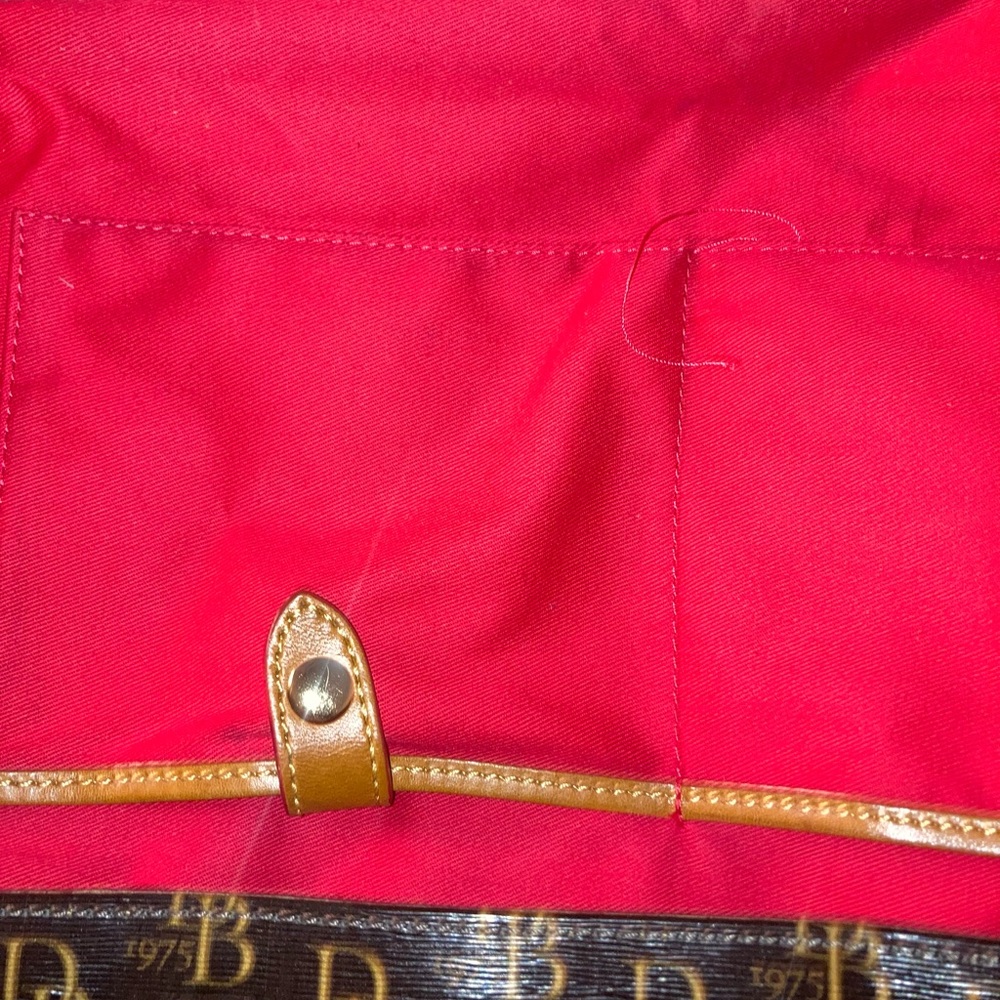 Dooney & Bourke Brown and Gold Signature Tote - Picture 15 of 16